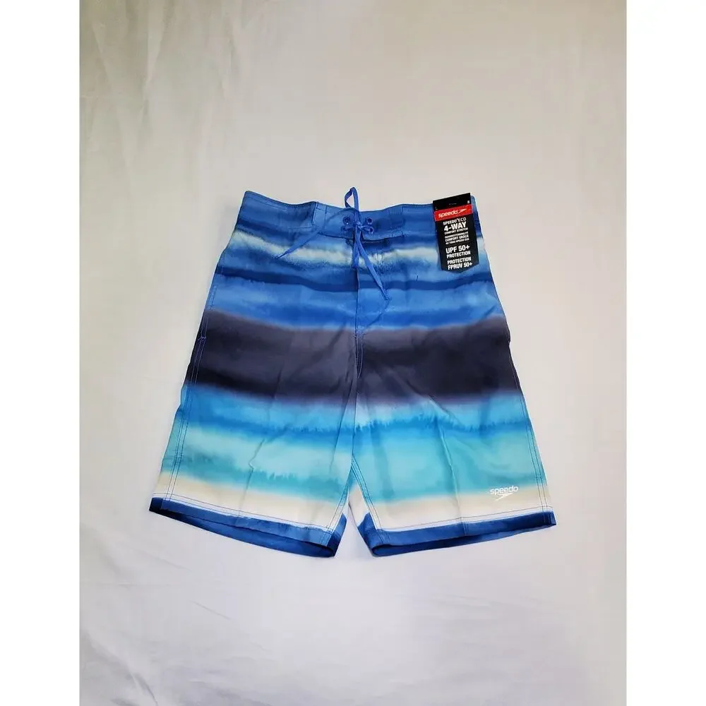 Men’s SPEEDO Size S Blue Coastal Bondi board 20” swim shorts 4-Way Stretch Ca10